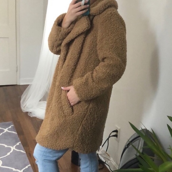 C&C California Jackets & Blazers - C&C California Faux Sherpa Teddy Coat